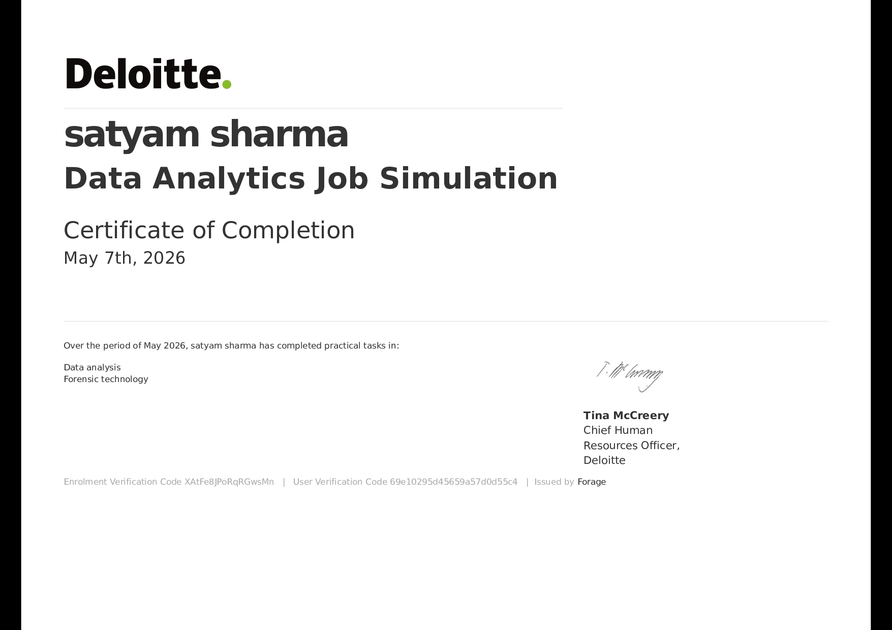 Deloitte — Data Analytics Job Simulation